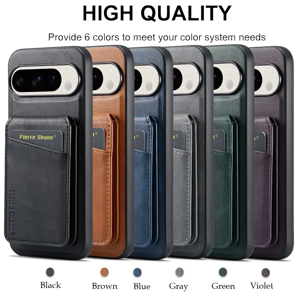 Detachable 2 in 1 Leather Wallet Case for Google Pixel | Card Holder