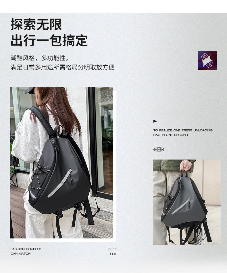 Men's Waterproof Large Capacity Crossbody Chest Bag | Fashionable & Functional