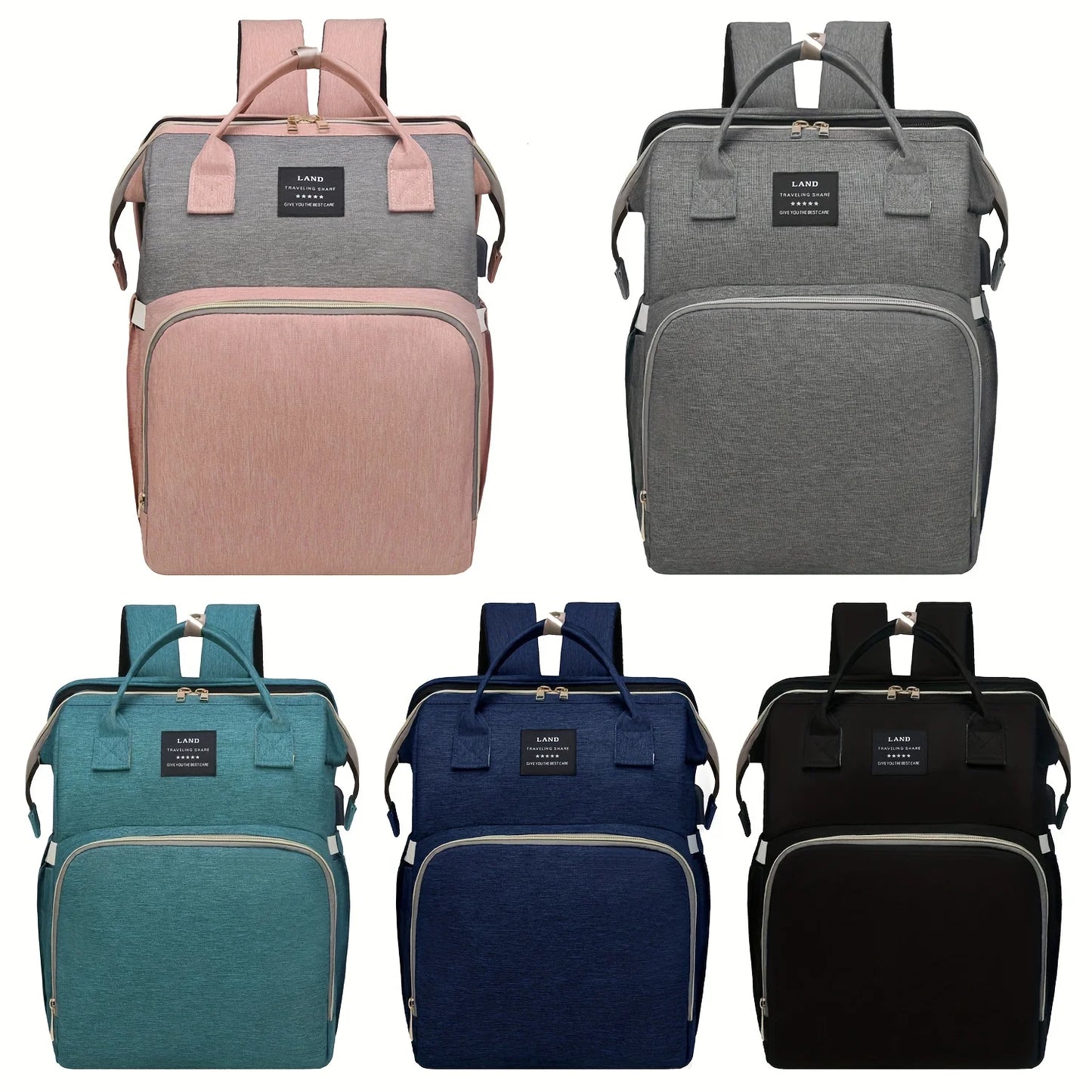 Lightweight Portable Mommy Bag | Large-Capacity Travel Backpack