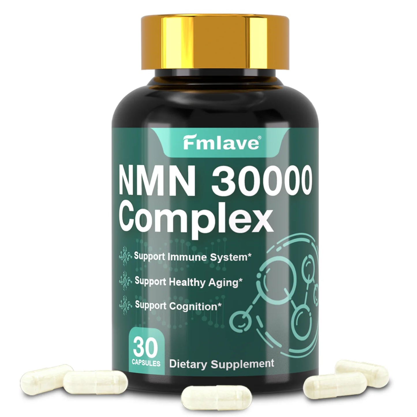 99% Pure NMN & Ergothioneine Capsules for Healthy Aging