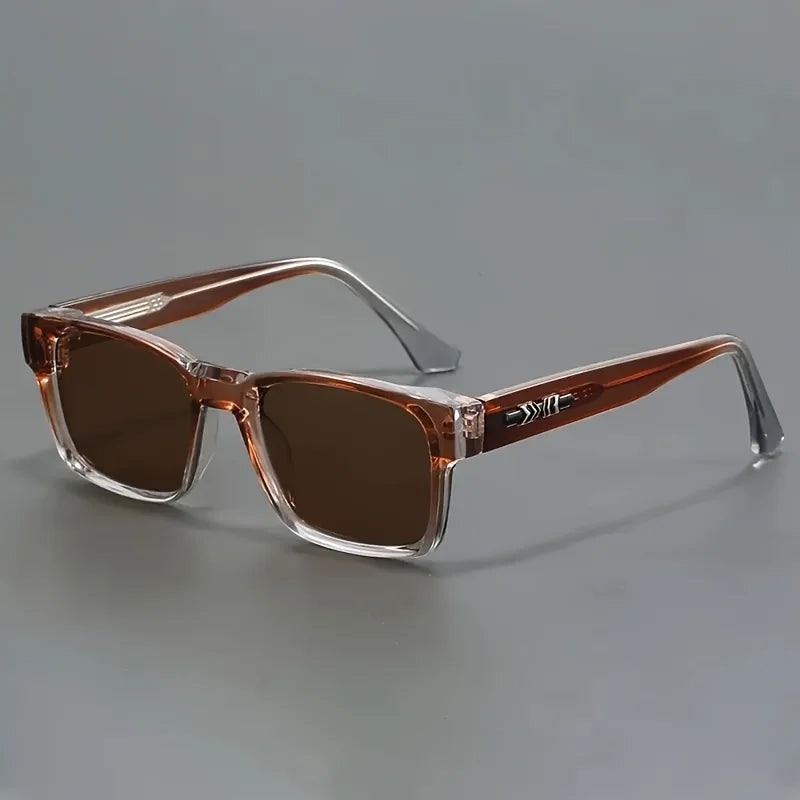Fashionable Retro Square Full Frame Sunglasses for Men