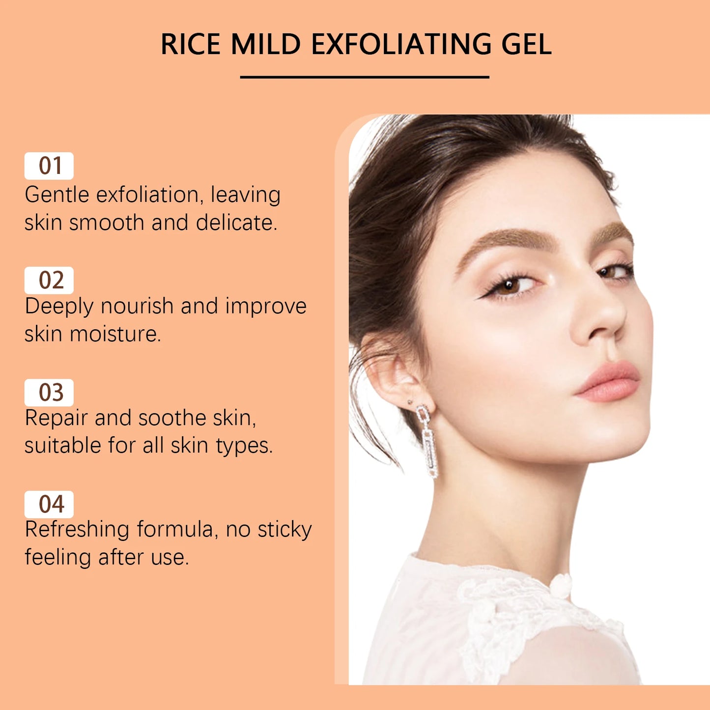 Gentle Rice Exfoliating Gel | Hydrating Face & Body Cleanser