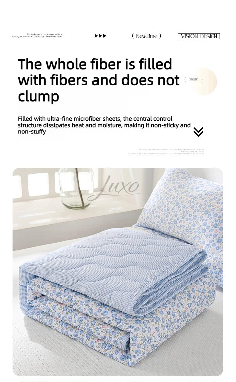 Lightweight Breathable Cooling Summer Quilt | Soft Duvet Comforter