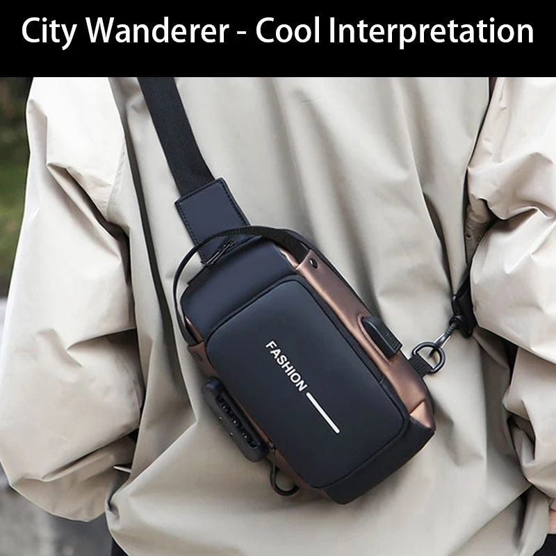 Casual Waterproof Anti-Theft Sling Bag | Durable Chest Backpack