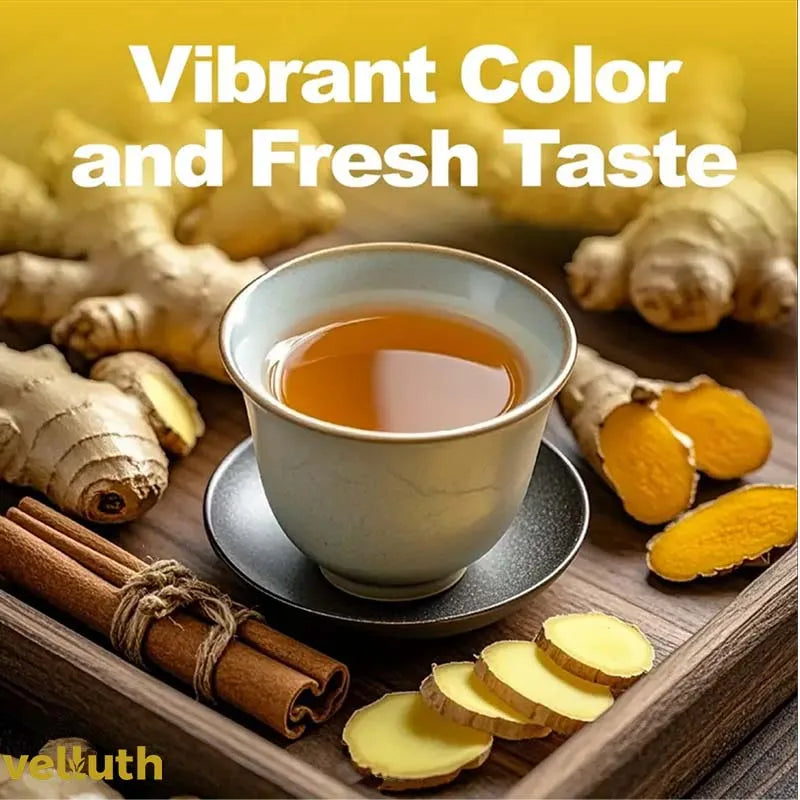 Caffeine-Free Turmeric Ginger Herbal Tea | Natural Healing Blend
