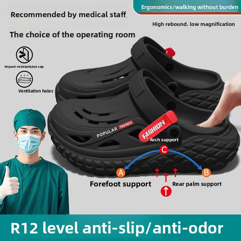 Men's Non-Slip Arch Support Slippers | Comfortable Summer Footwear