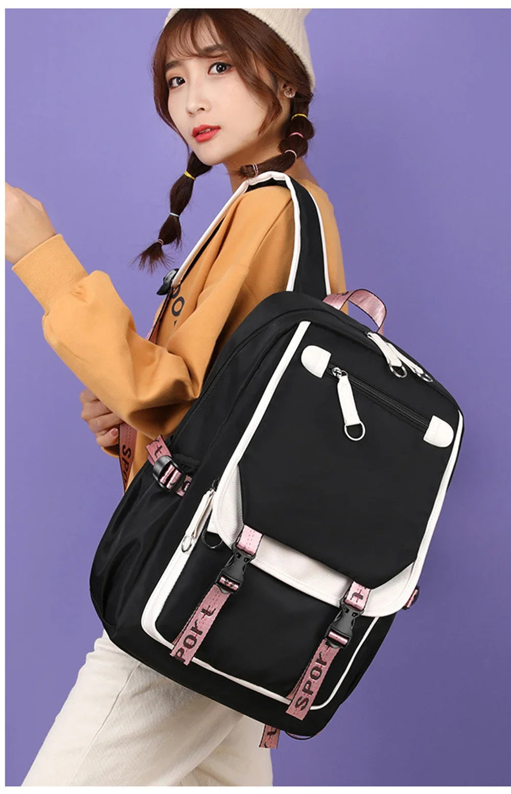 Cute Anime Cat Kawaii Backpack for Girls | Perfect Back to School Bag