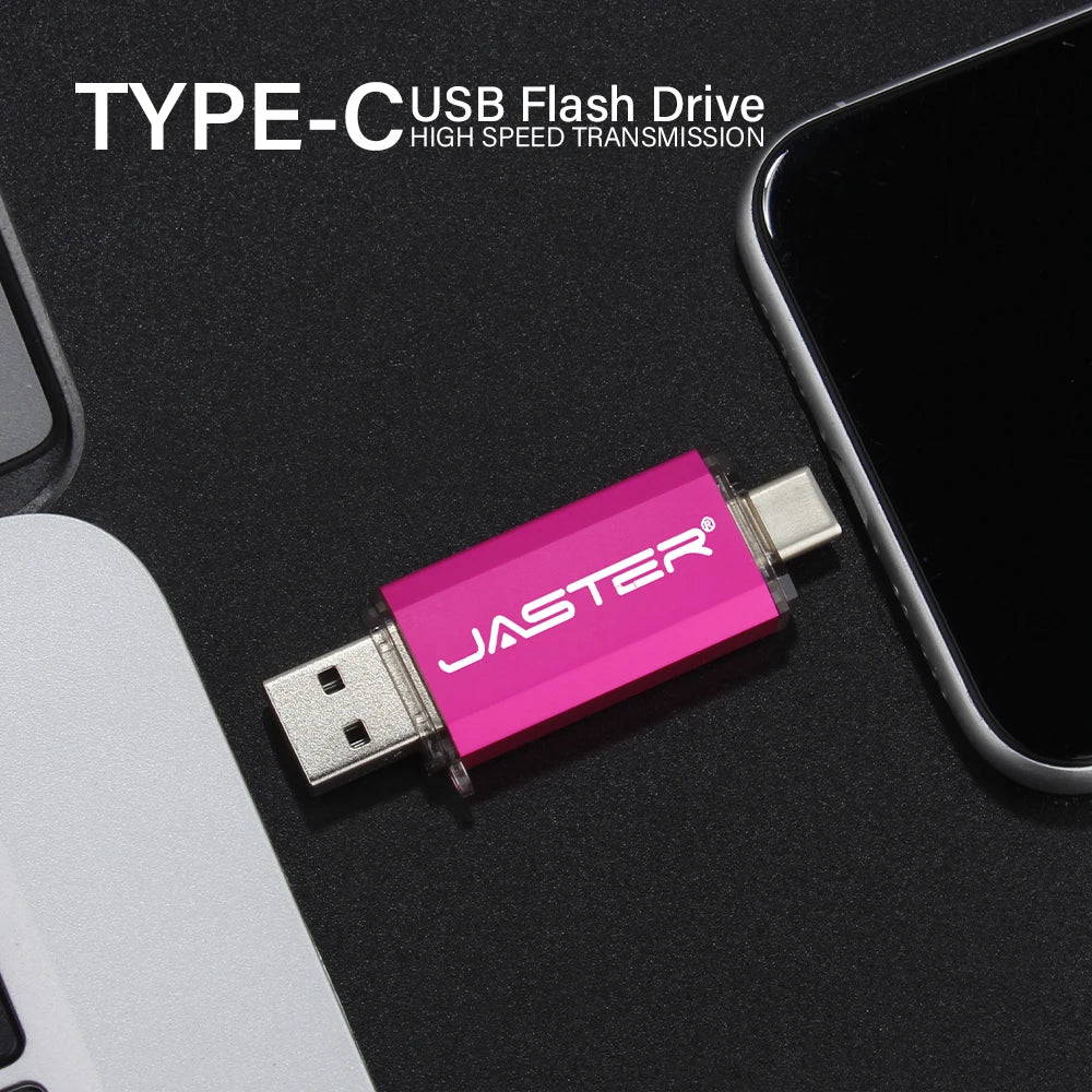 High-Speed OTG USB Flash Drive for Type-C Devices | 128GB to 4GB