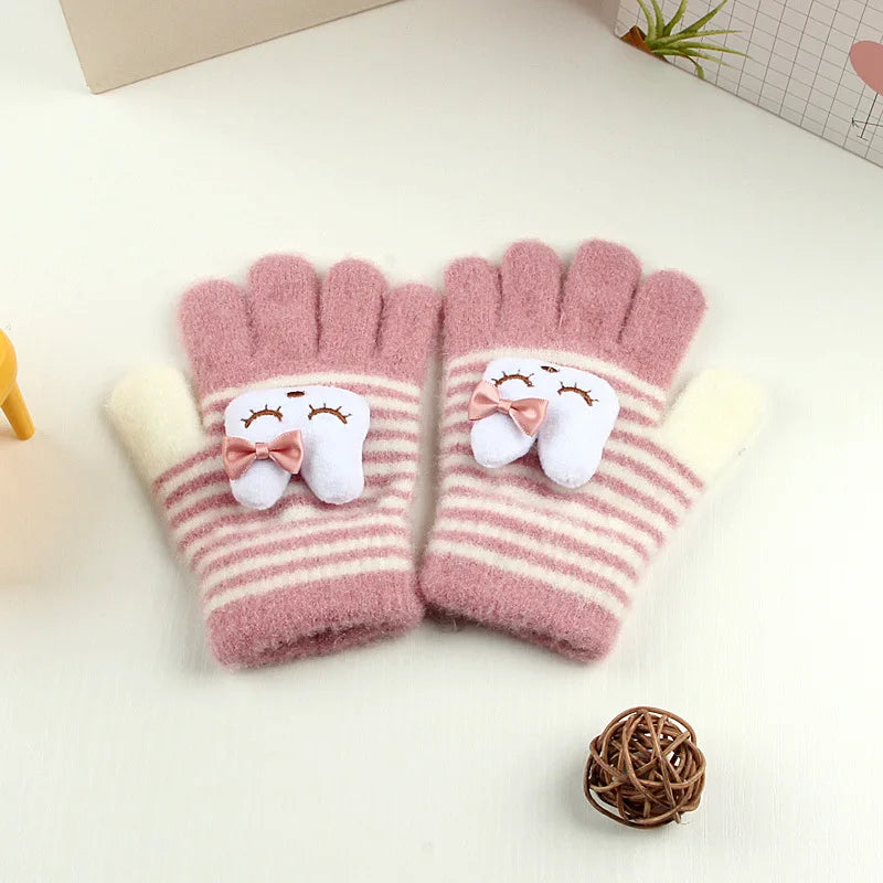 Kids Winter Fleece Gloves | Cozy Plush Mittens for Cold Weather