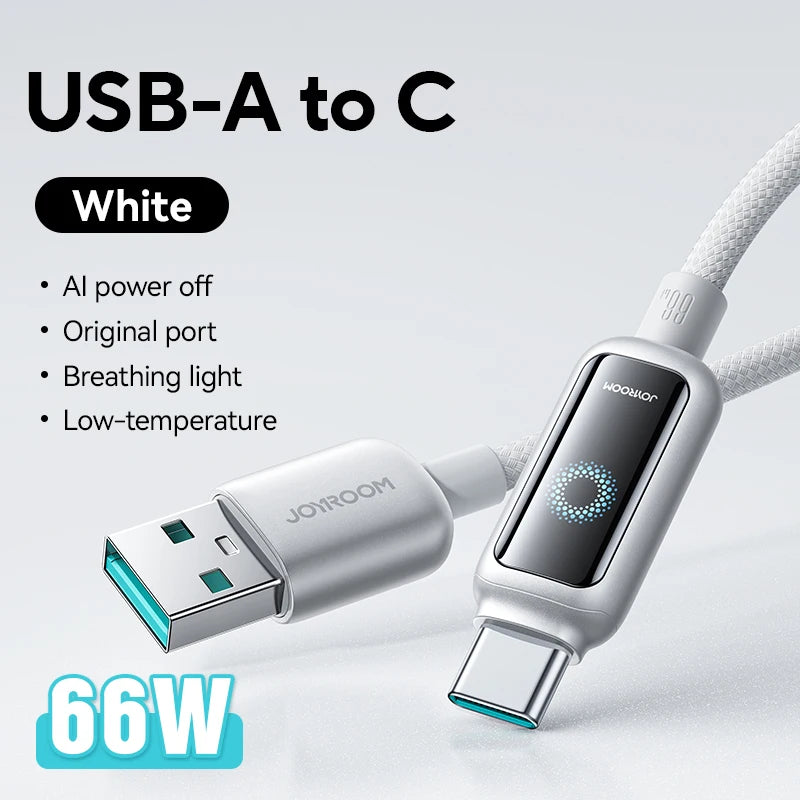 100W Fast Charge USB C Cable | Automatic Power Off Charging