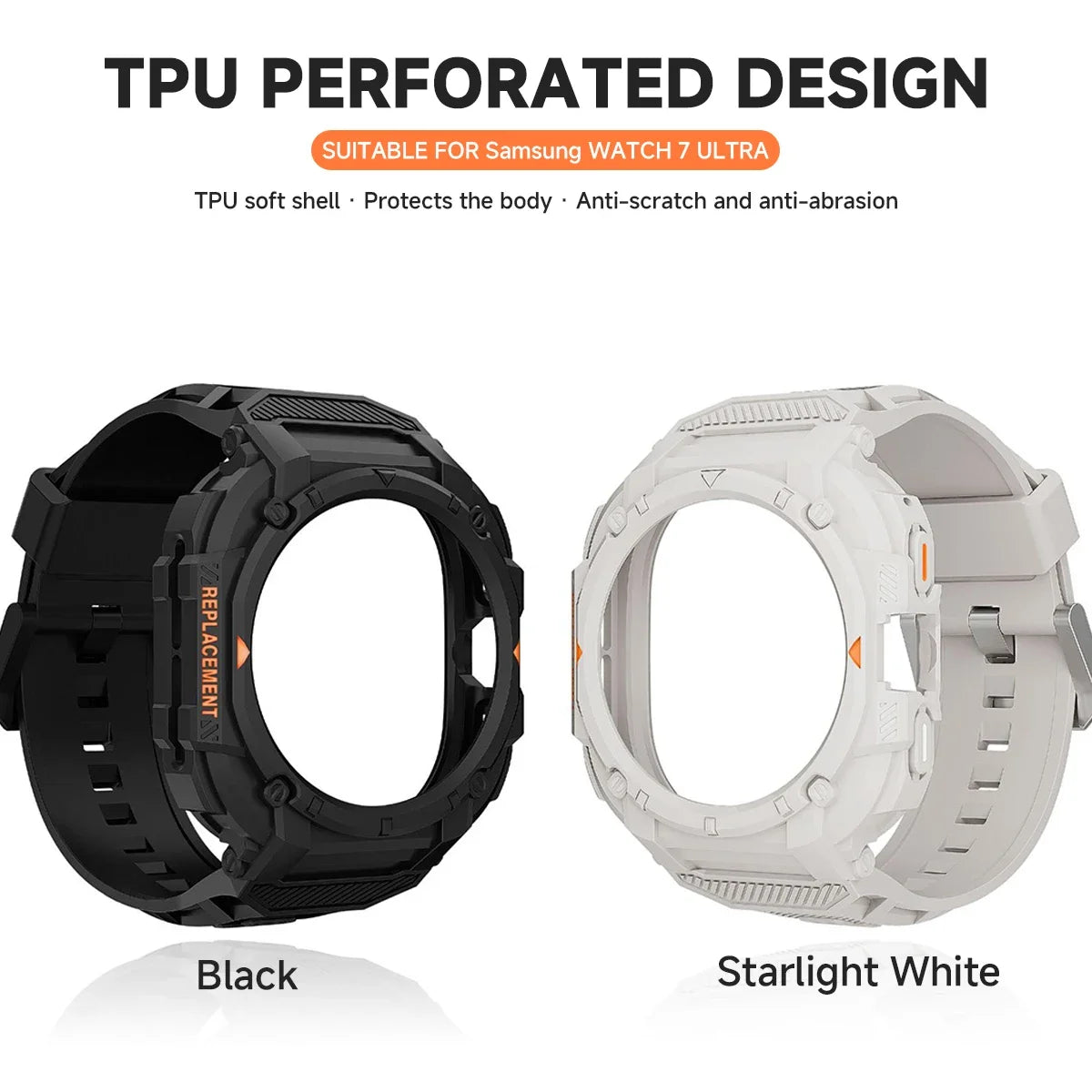 All-in-One Silicone Strap & Case for Galaxy Watch 7 Ultra