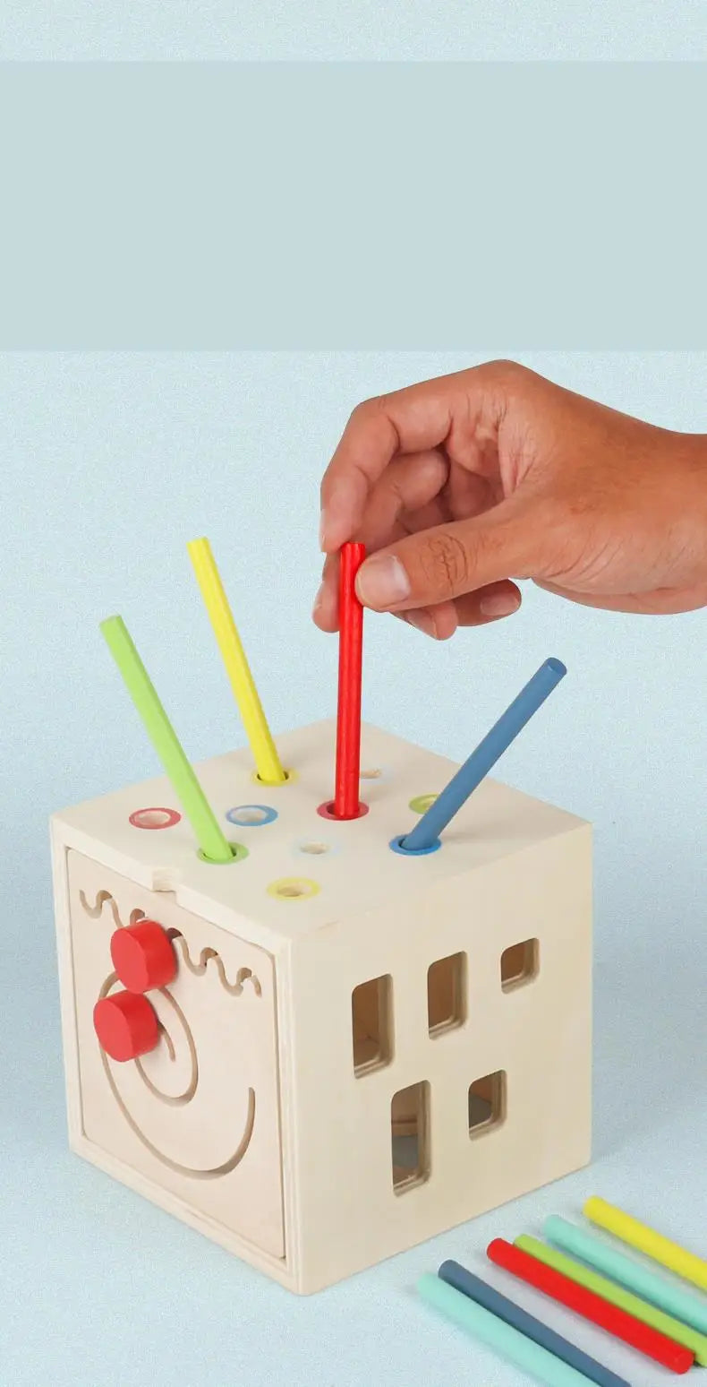 Educational Montessori Math Toy | Wooden Bead Wire Maze Puzzle