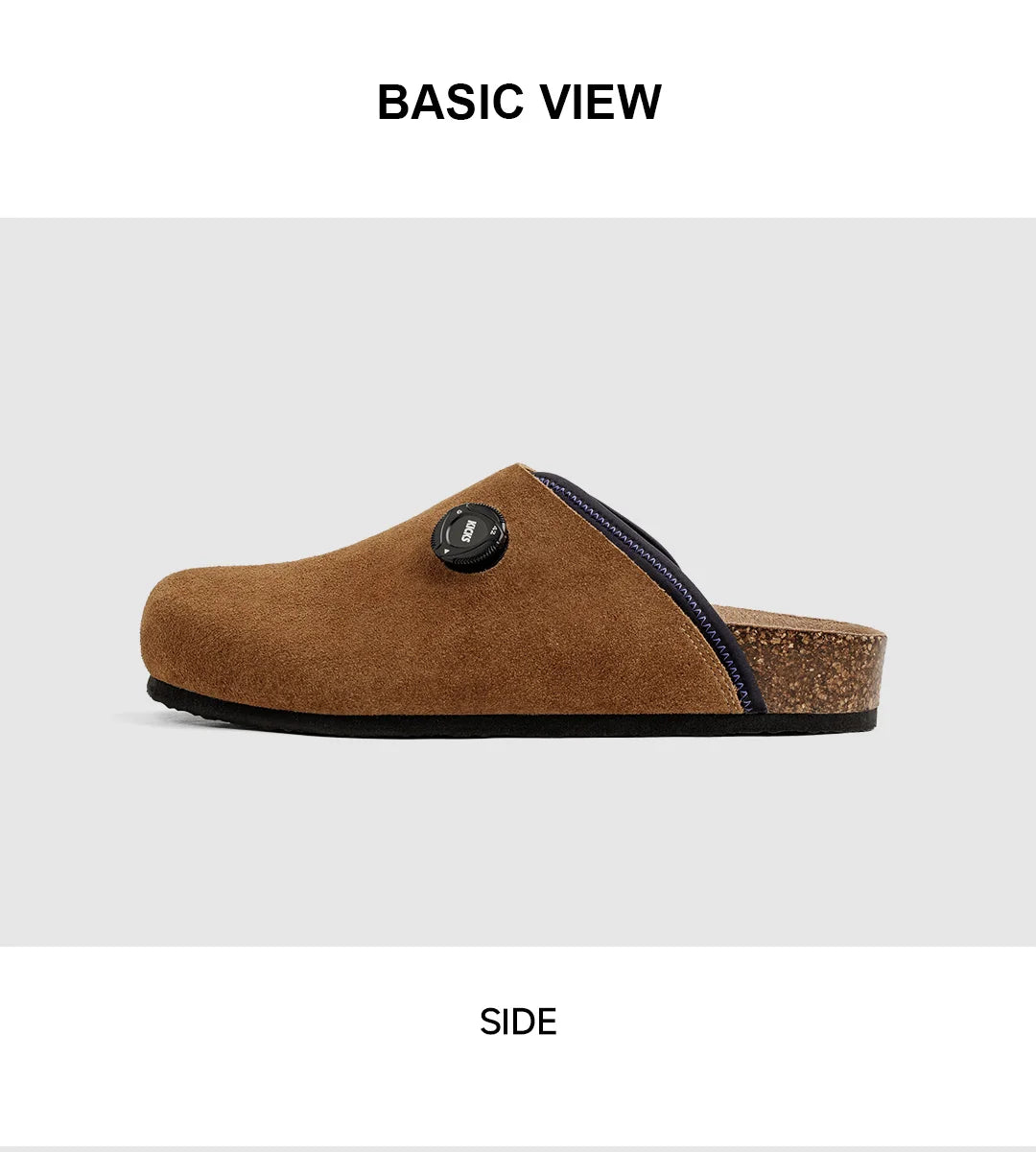 Men's Vintage Classic Brown Suede Mules | Comfortable Slip-On Shoes