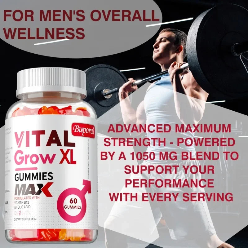 Male Performance Support Gummies | Boost Muscle Growth & Recovery