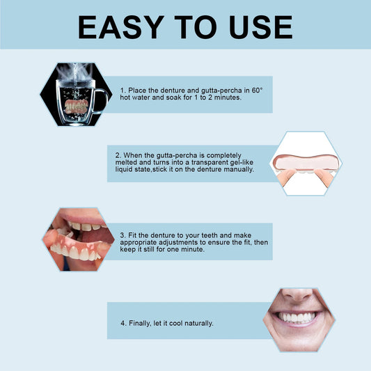 Silicone Denture Set for Temporary Orthodontic Care | Comfort & Hygiene