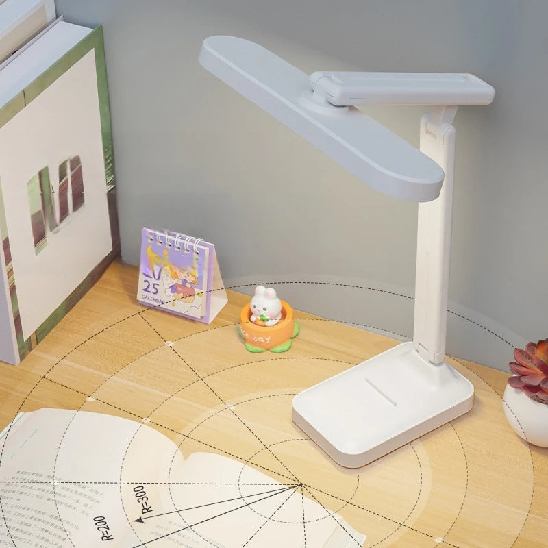 Lámpara de escritorio LED multifuncional | Luz plegable recargable para estudio