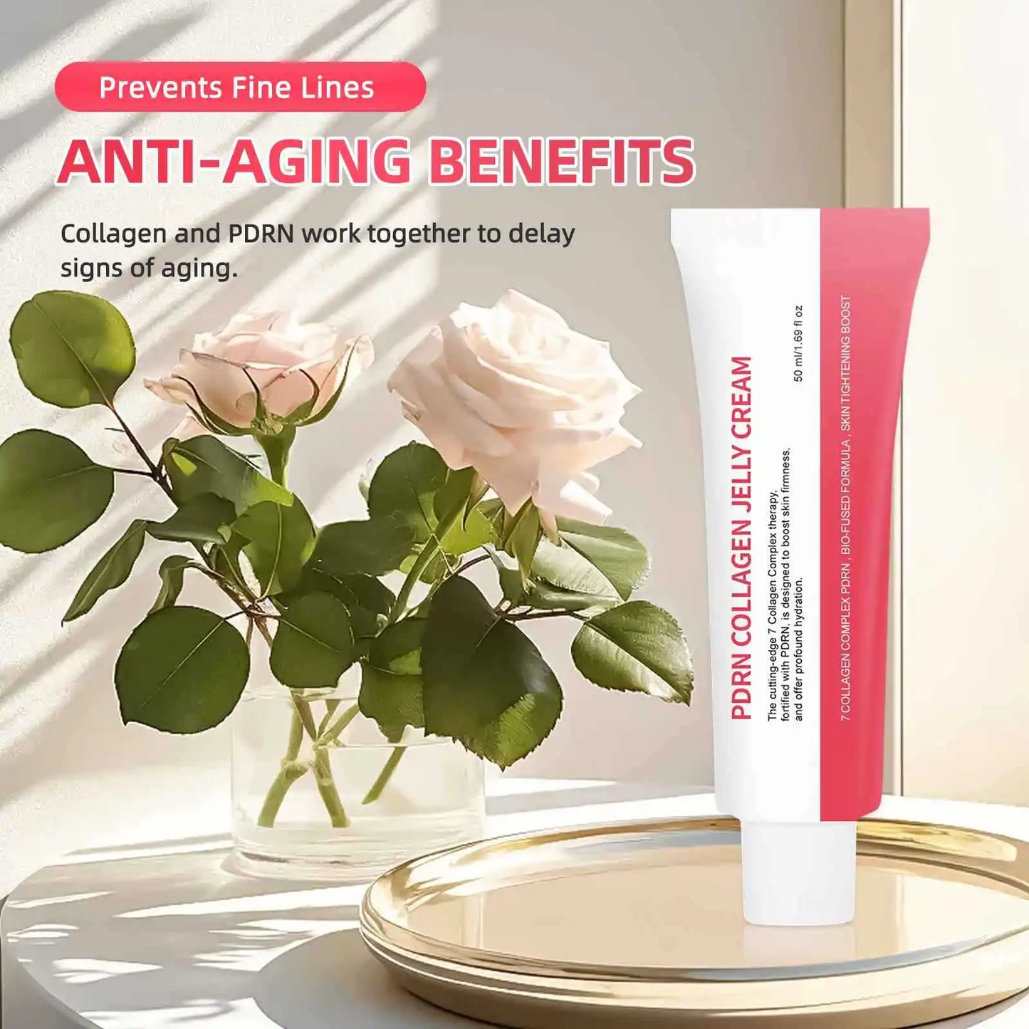 Hydrating Face Cream with Collagen & Hyaluronic Acid | Glass Skin Glow