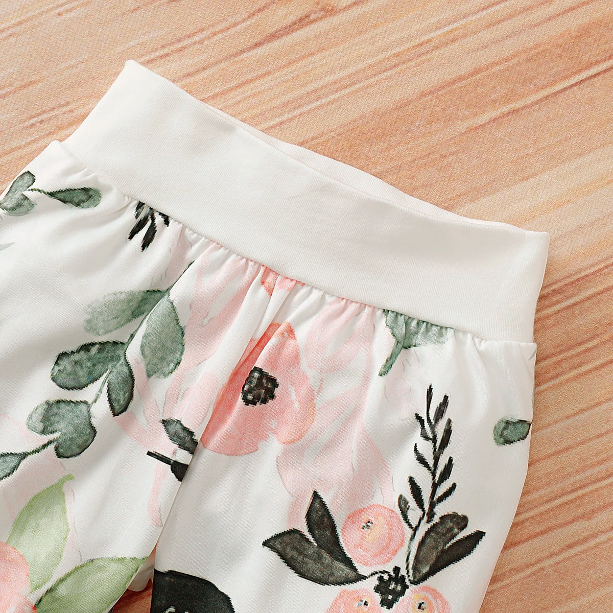 Cute Floral Baby Hooded 2-Piece Set for Girls | Comfy & Stylish