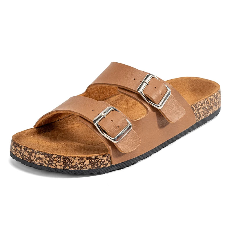 Comfortable Unisex Summer Cork Slippers for Outdoor Use