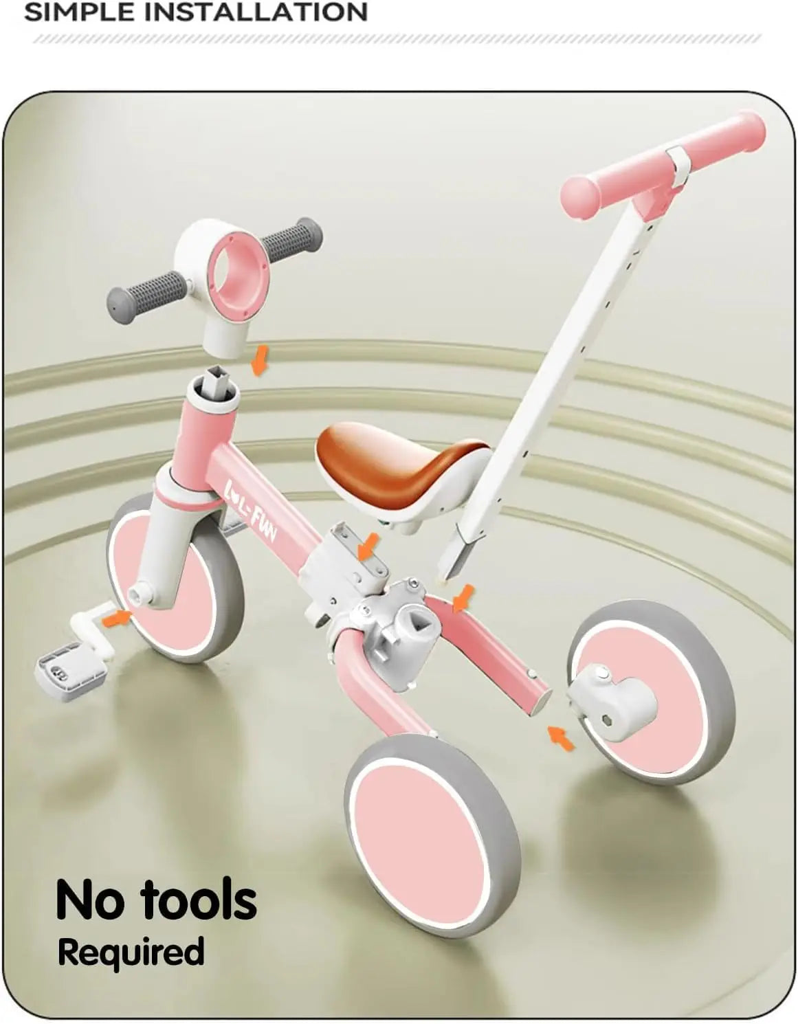 5-in-1 Tricycle for Toddlers | Safe & Fun Riding Toy