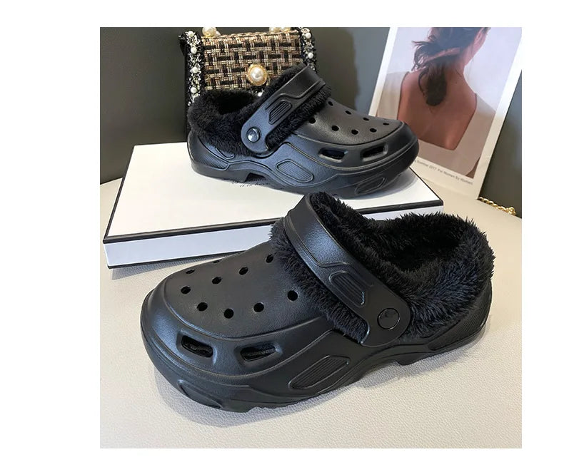 Women's Plush Corduroy Slippers | Cozy Warm Indoor Footwear