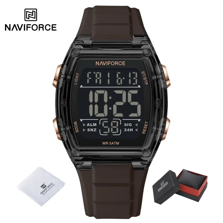 Luxury Digital Sport Watches for Men | Waterproof Silicone Band