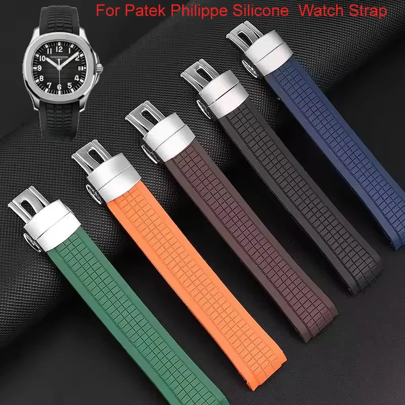 High Quality Soft Rubber Watch Band | 21mm Silicone Replacement Strap
