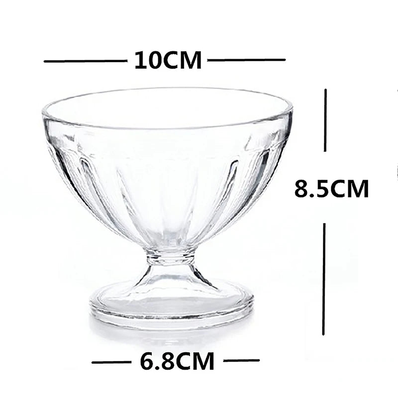 Clear Salad Bowl for Ice Cream, Desserts, and Salads | 250ml