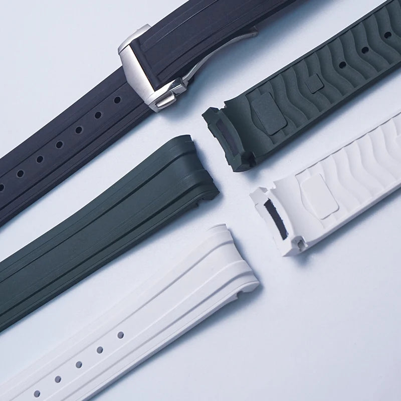 20mm Versatile Rubber Watch Strap | Custom Fit & Multi-Colors