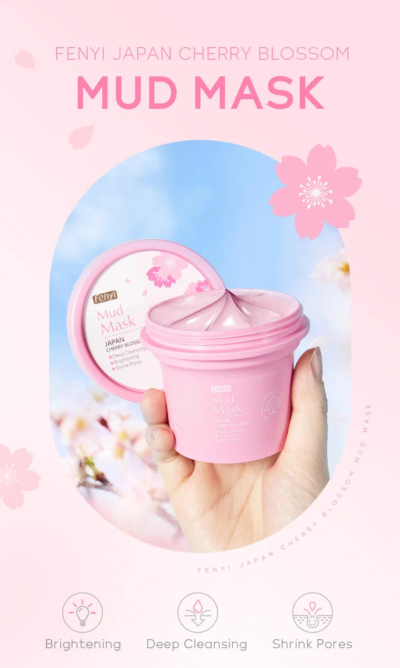 Sakura Mud Face Mask | Deep Clean Blackhead Control for Radiant Skin