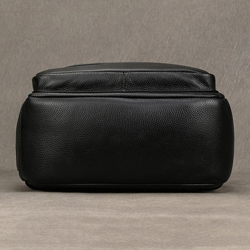 Stylish 15.6" Leather Backpack | Waterproof Travel & School Bag
