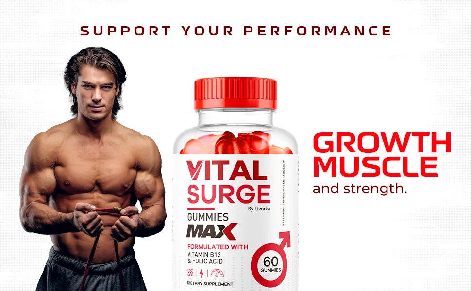 Maximum Strength Men's Vitality Gummies | 1050 MG Supplement