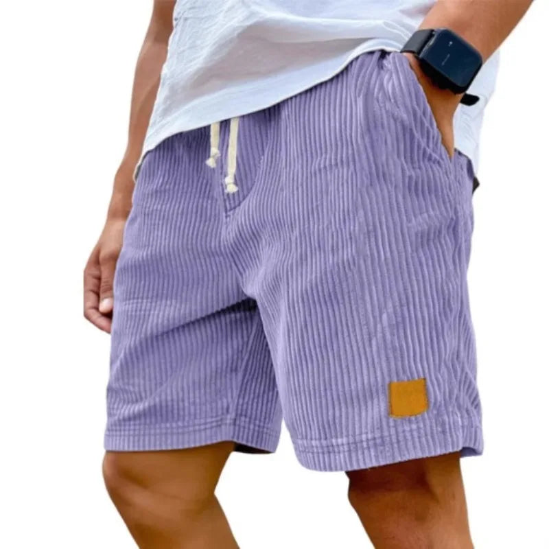 Men's Retro Corduroy Casual Shorts | Stylish Summer Essential