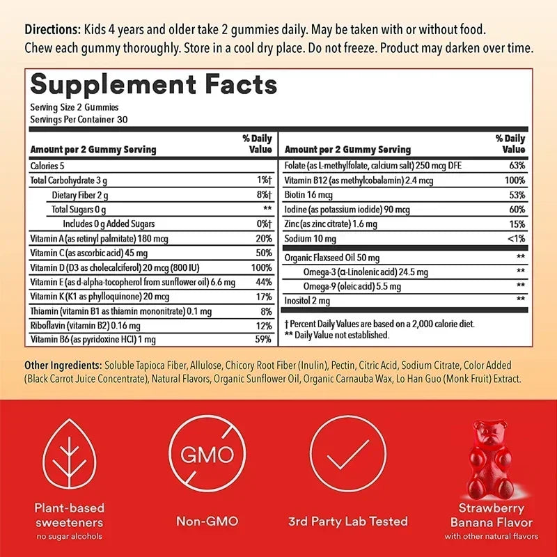 Kids Multivitamins Gummies | Support Healthy Development & Energy