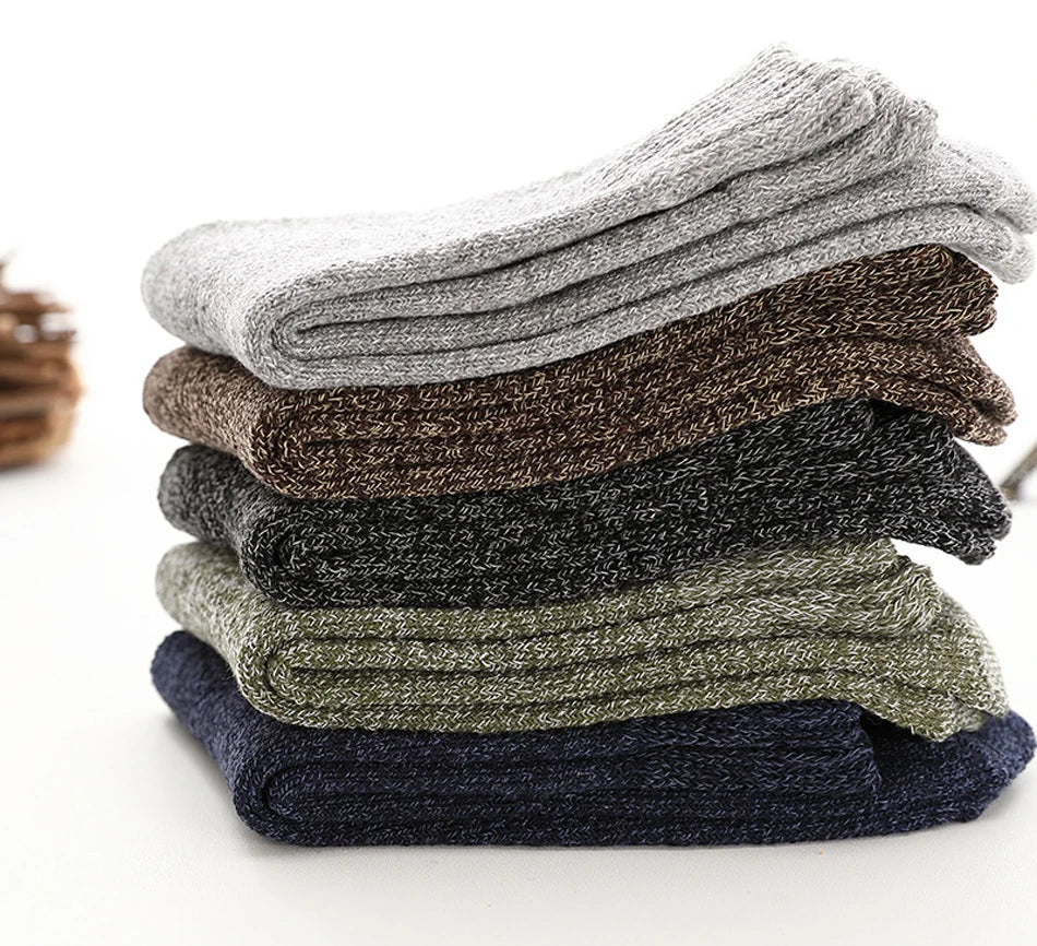 Thick Cotton Crew Socks for Men | Warm Comfortable Winter Gear