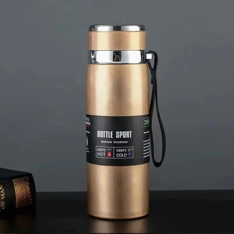 1L Stainless Steel Thermal Water Bottle | Hot & Cold Thermos Flask
