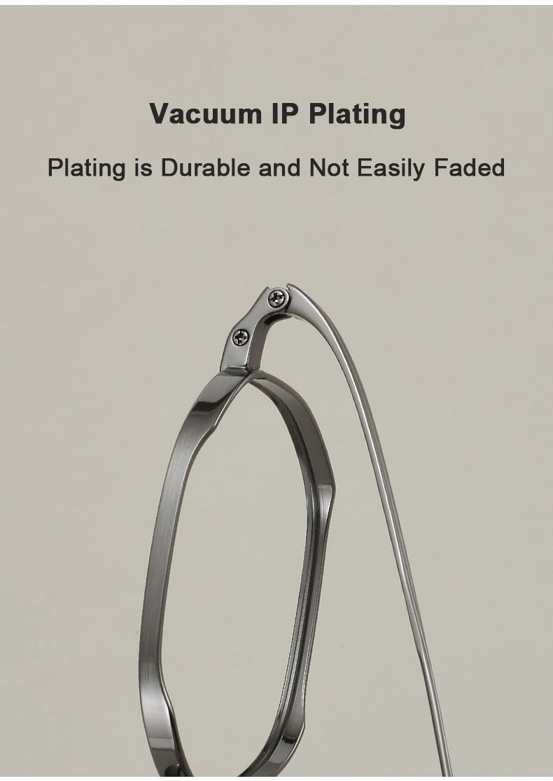 Luxury Retro Polygon Eyeglasses | Ultra-Light Pure Titanium Frames