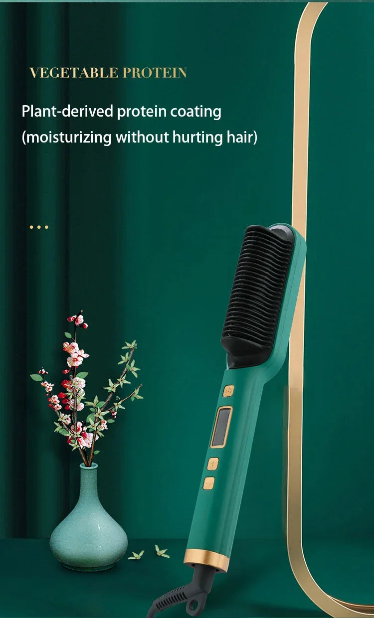 Adjustable Heat Hair Straightener Comb | Fast and Safe Styling