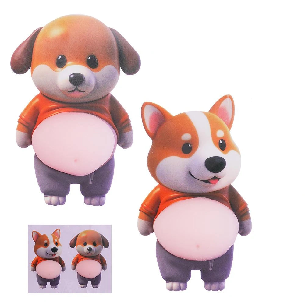 Cute Puppy 3D Puffy Stickers | Squeezeable Soft Dog Decor