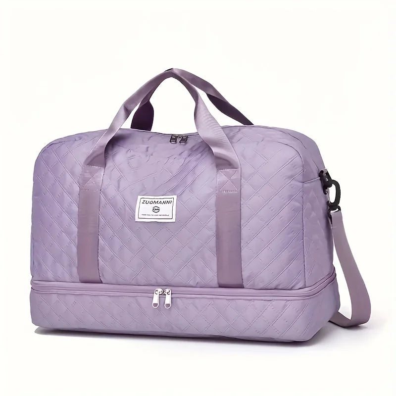 Large Capacity Luxury Duffel Bag | Travel Gym Tote with Pockets