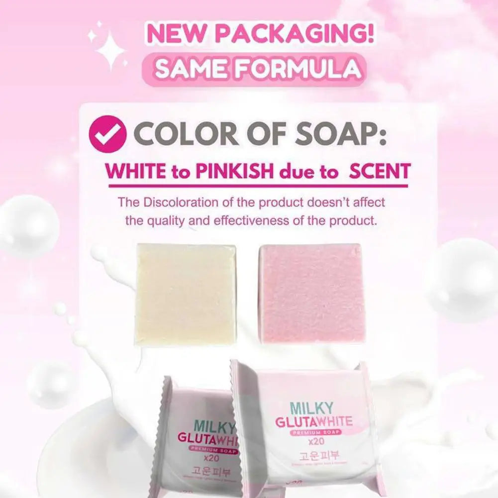 Premium Korean Glutathione Milk Soap | Deep Cleansing & Nourishing