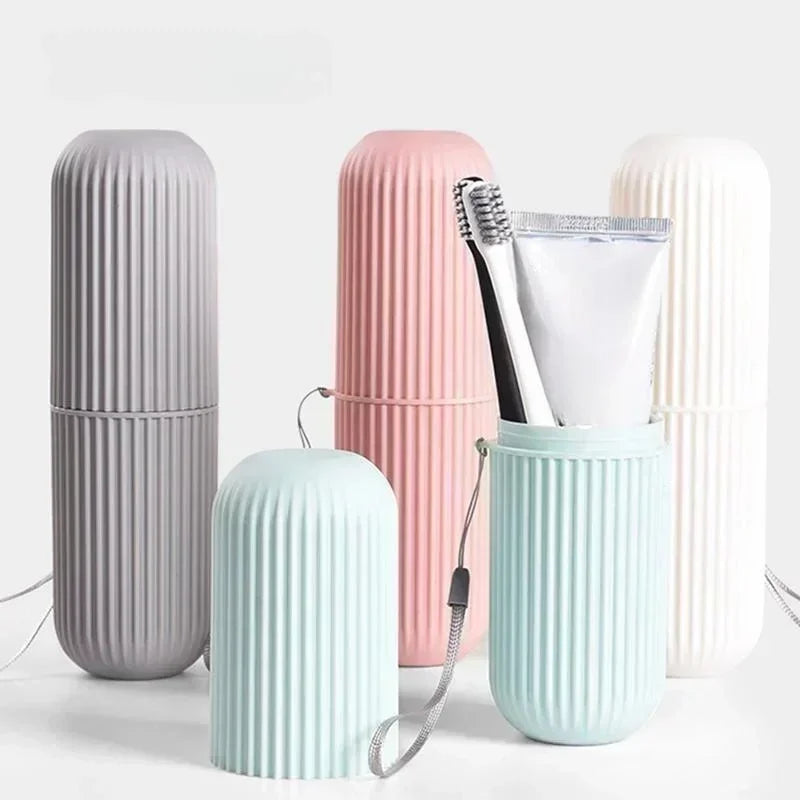 Portable Toothbrush and Toothpaste Holder Organizer for Travel