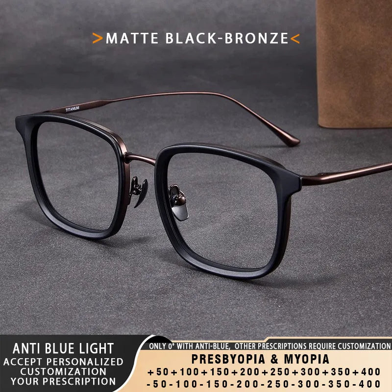 Vintage Square Anti Blue Light Glasses | Unisex Adjustable Eyewear