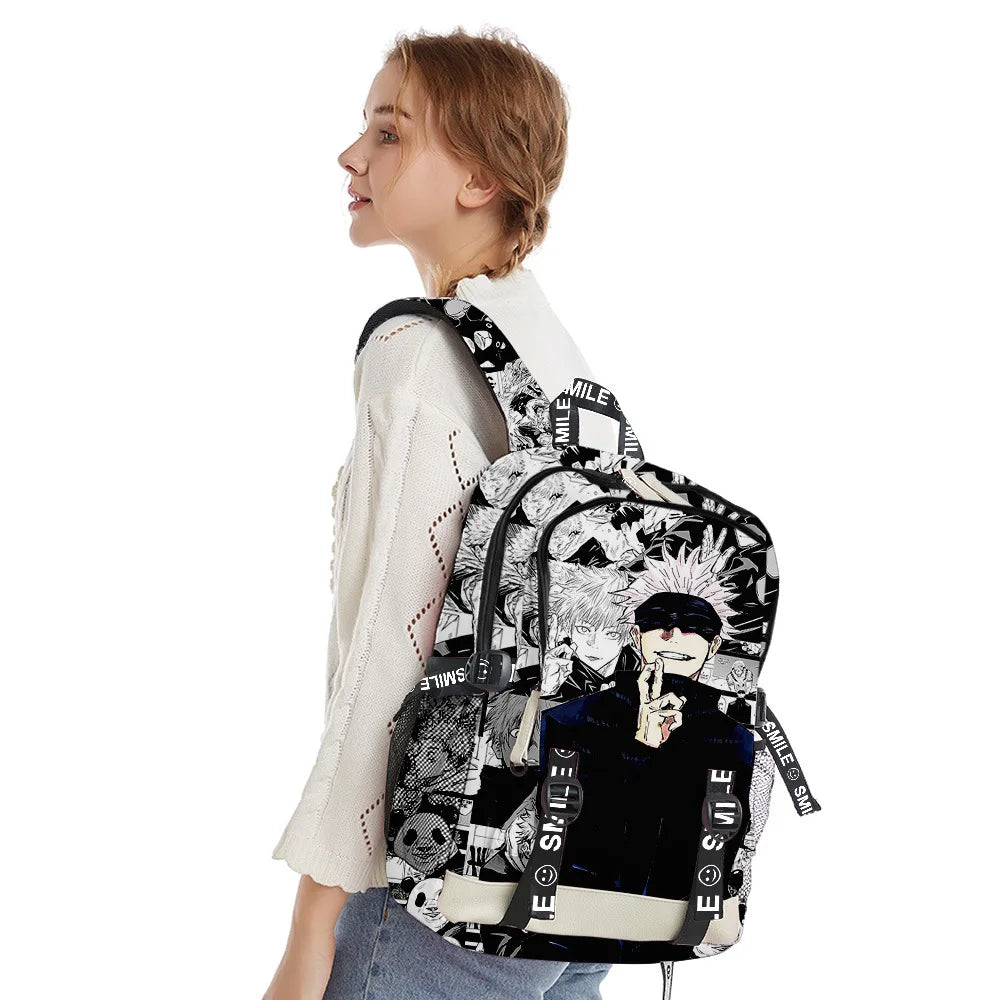 Anime-Inspired School Backpack for Teens | Laptop & Travel Bag