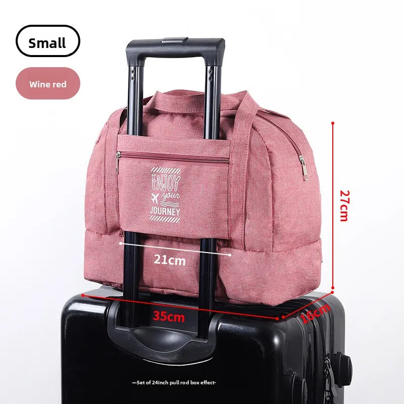 Double-Layer Waterproof Travel Bag for Gym & Swimming