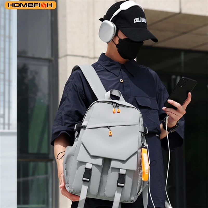Mochila impermeable de lujo para hombre | Bolsa espaciosa para viajes y escuela