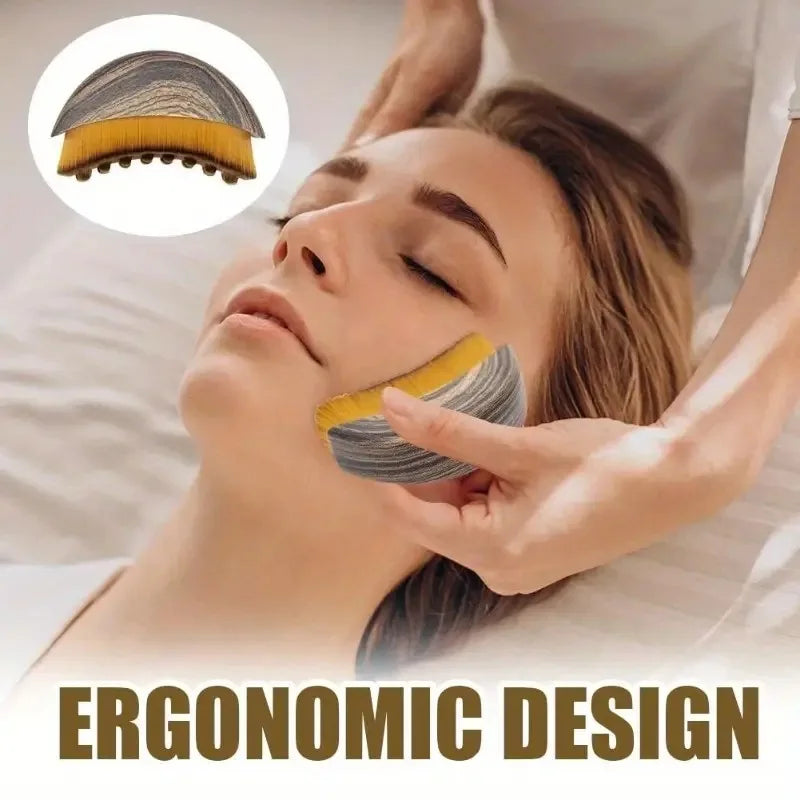 Facial Massager Lymphatic Contour Face Brush | Reduce Puffiness
