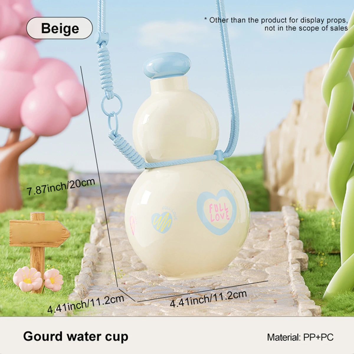 Large Capacity Sports Water Bottle | Portable Gourd Water Cup