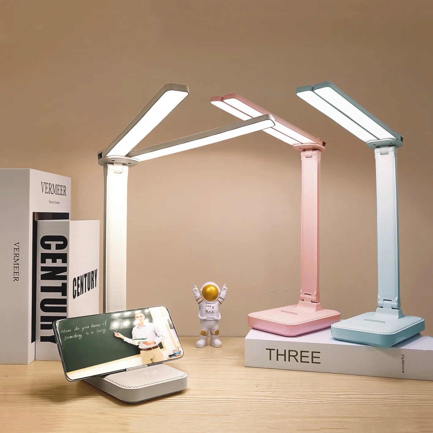 Lámpara de escritorio LED regulable | Protección ocular y control táctil