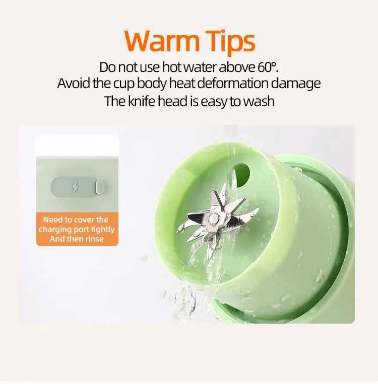 Wireless Portable Juicing Bucket | 800ml Fresh Fruit Juicer